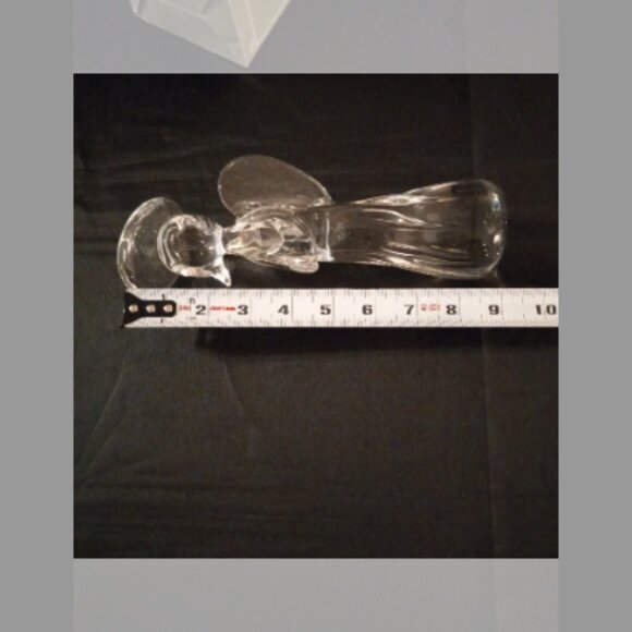 9" Centurion Collection Glass Angel With Halo and Wings - Picture 2 of 4